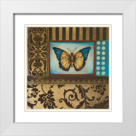 Over the Rainbow II White Modern Wood Framed Art Print with Double Matting by Poloson, Kimberly