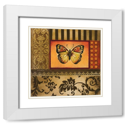 Over the Rainbow IV White Modern Wood Framed Art Print with Double Matting by Poloson, Kimberly