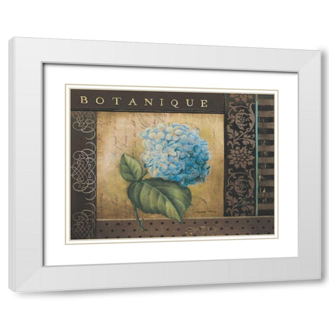 Botanique I White Modern Wood Framed Art Print with Double Matting by Poloson, Kimberly