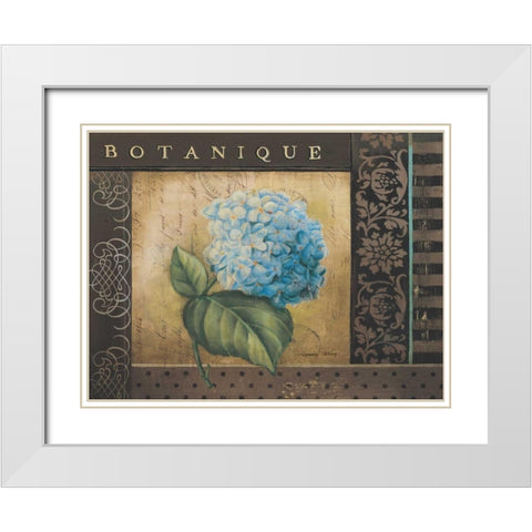 Botanique I White Modern Wood Framed Art Print with Double Matting by Poloson, Kimberly