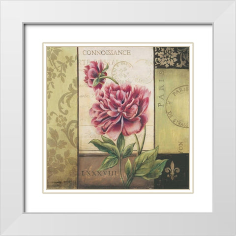 Le Jardin Secret II White Modern Wood Framed Art Print with Double Matting by Poloson, Kimberly