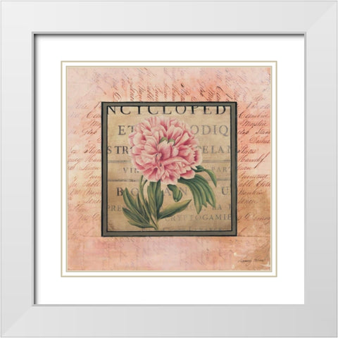 Blooming Paris II White Modern Wood Framed Art Print with Double Matting by Poloson, Kimberly
