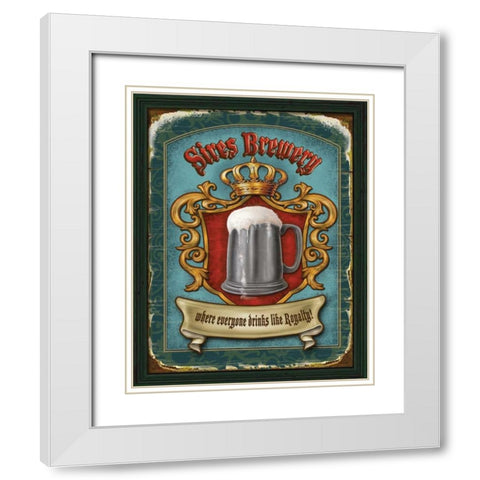 Sires Brewery White Modern Wood Framed Art Print with Double Matting by Parisi, Ninette