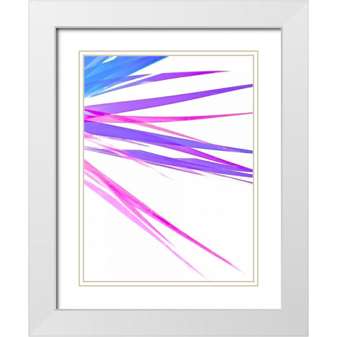 High Voltage I White Modern Wood Framed Art Print with Double Matting by Burkhart, Monika