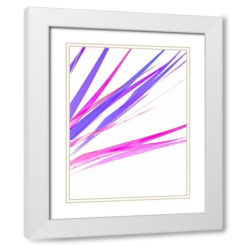 High Voltage II White Modern Wood Framed Art Print with Double Matting by Burkhart, Monika