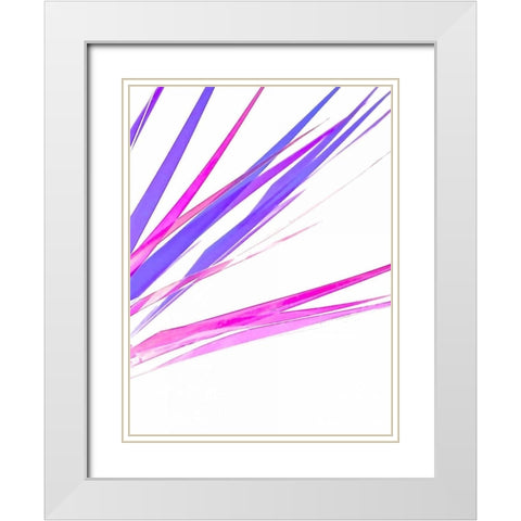 High Voltage II White Modern Wood Framed Art Print with Double Matting by Burkhart, Monika