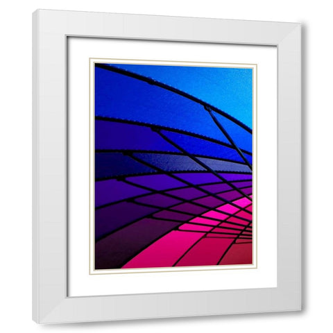 Rainglo I White Modern Wood Framed Art Print with Double Matting by Burkhart, Monika