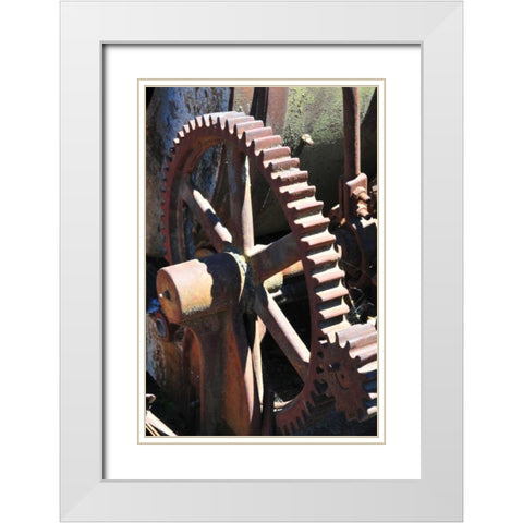 New Era II White Modern Wood Framed Art Print with Double Matting by Berzel, Erin
