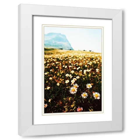 Mountain Summer I White Modern Wood Framed Art Print with Double Matting by Berzel, Erin