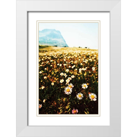 Mountain Summer I White Modern Wood Framed Art Print with Double Matting by Berzel, Erin