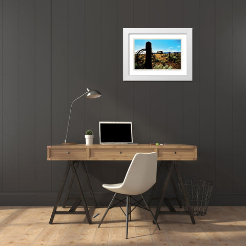 Mountain Summer II White Modern Wood Framed Art Print with Double Matting by Berzel, Erin