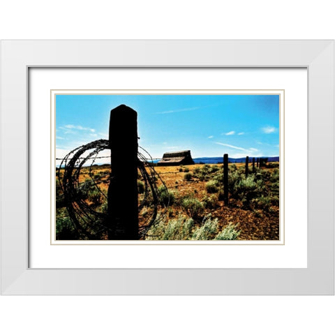 Mountain Summer II White Modern Wood Framed Art Print with Double Matting by Berzel, Erin
