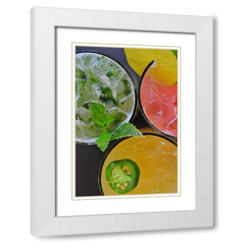 Happy Hour IV White Modern Wood Framed Art Print with Double Matting by Berzel, Erin