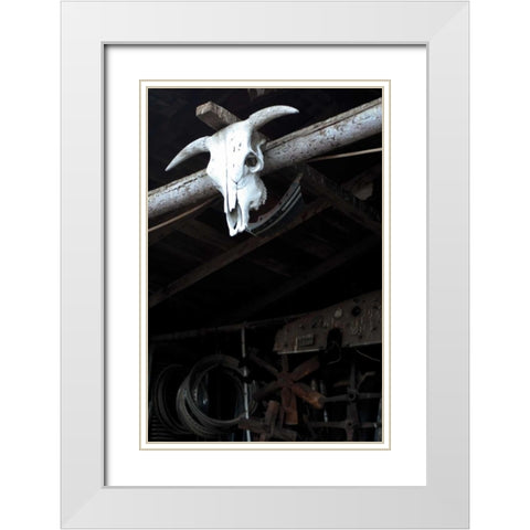 The Ranch White Modern Wood Framed Art Print with Double Matting by Berzel, Erin