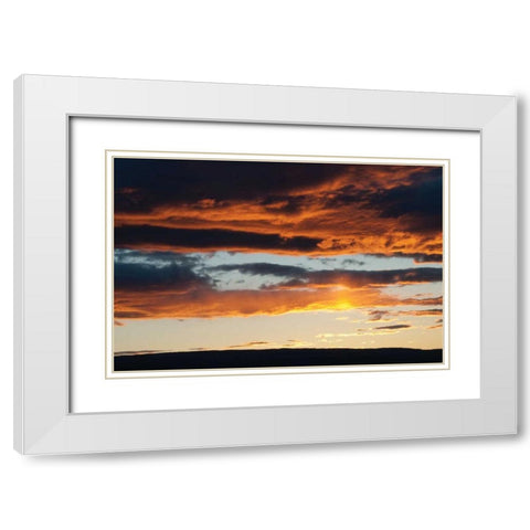 Washington Gorge II White Modern Wood Framed Art Print with Double Matting by Berzel, Erin