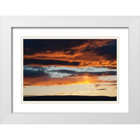 Washington Gorge II White Modern Wood Framed Art Print with Double Matting by Berzel, Erin