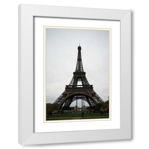 La Tour Eiffel IV White Modern Wood Framed Art Print with Double Matting by Berzel, Erin