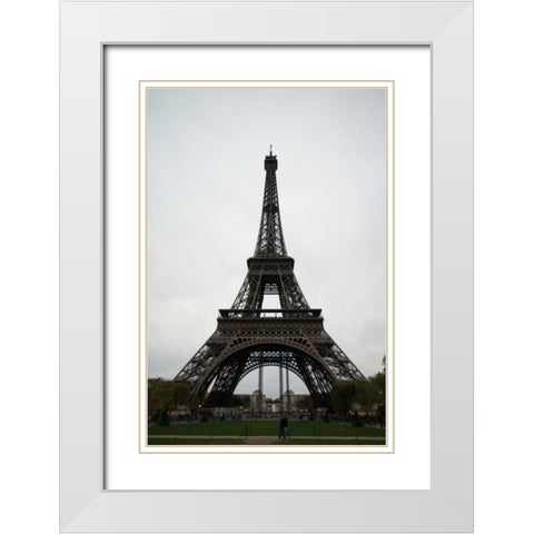 La Tour Eiffel IV White Modern Wood Framed Art Print with Double Matting by Berzel, Erin