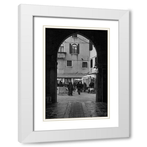 Venice Arches III White Modern Wood Framed Art Print with Double Matting by Crane, Rita