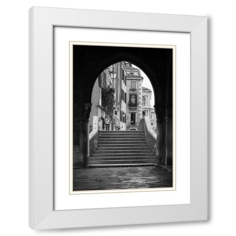 Venice Arches IV White Modern Wood Framed Art Print with Double Matting by Crane, Rita