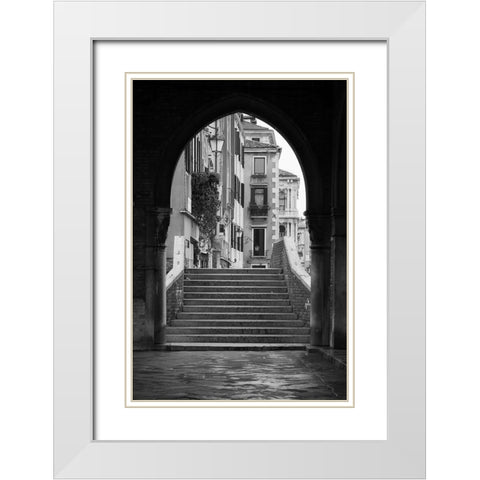 Venice Arches IV White Modern Wood Framed Art Print with Double Matting by Crane, Rita