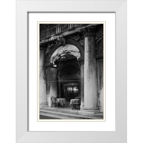 Venice Arches V White Modern Wood Framed Art Print with Double Matting by Crane, Rita