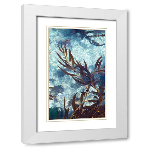 Mermaid Tresses III White Modern Wood Framed Art Print with Double Matting by Crane, Rita