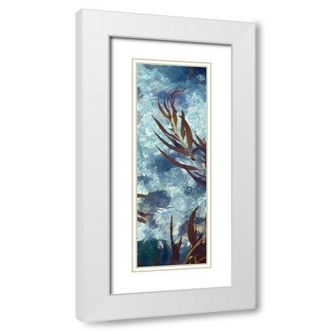 Mermaid Tresses V White Modern Wood Framed Art Print with Double Matting by Crane, Rita
