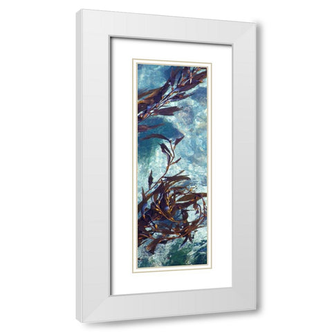 Mermaid Tresses VI White Modern Wood Framed Art Print with Double Matting by Crane, Rita