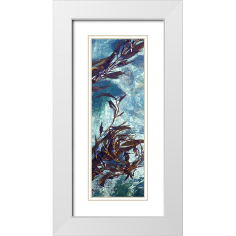 Mermaid Tresses VI White Modern Wood Framed Art Print with Double Matting by Crane, Rita