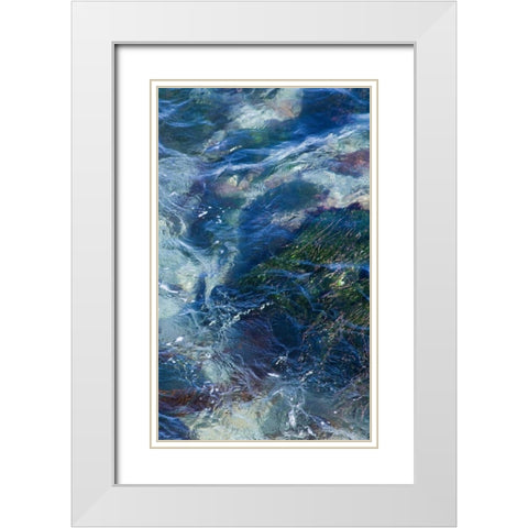 Tide Pool I White Modern Wood Framed Art Print with Double Matting by Crane, Rita