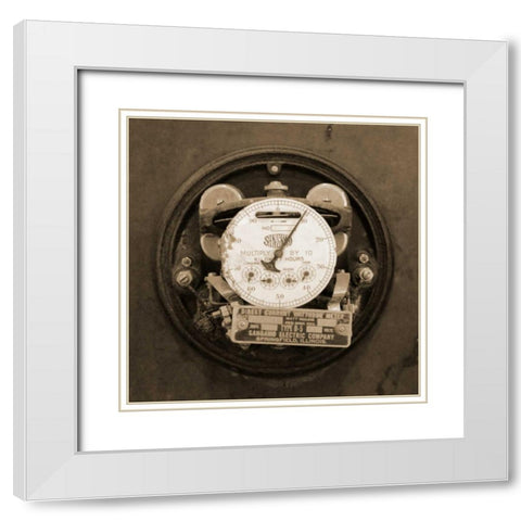 Gauge III White Modern Wood Framed Art Print with Double Matting by Christensen, Jim