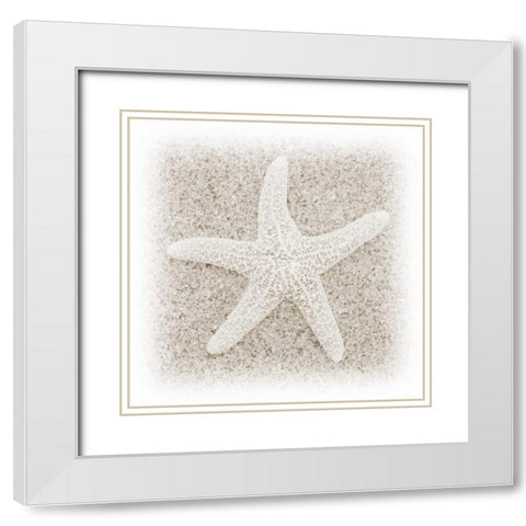 In the Sand V White Modern Wood Framed Art Print with Double Matting by Christensen, Jim
