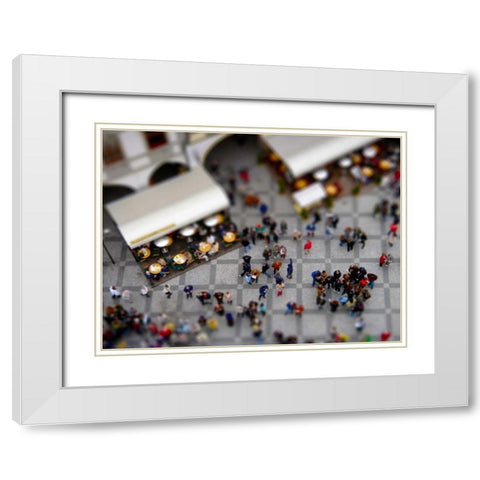 Toy Illusions II White Modern Wood Framed Art Print with Double Matting by Christensen, Jim