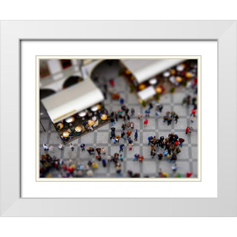 Toy Illusions II White Modern Wood Framed Art Print with Double Matting by Christensen, Jim