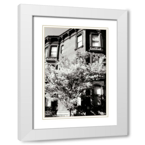 Main Street Elegance I White Modern Wood Framed Art Print with Double Matting by Hausenflock, Alan
