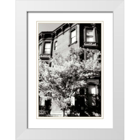 Main Street Elegance I White Modern Wood Framed Art Print with Double Matting by Hausenflock, Alan