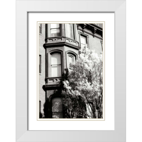 Main Street Elegance II White Modern Wood Framed Art Print with Double Matting by Hausenflock, Alan