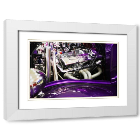 Street Rod II White Modern Wood Framed Art Print with Double Matting by Hausenflock, Alan