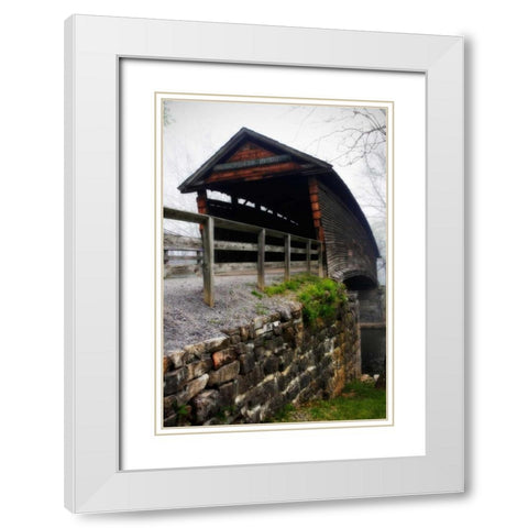 Humpback Bridge III White Modern Wood Framed Art Print with Double Matting by Hausenflock, Alan