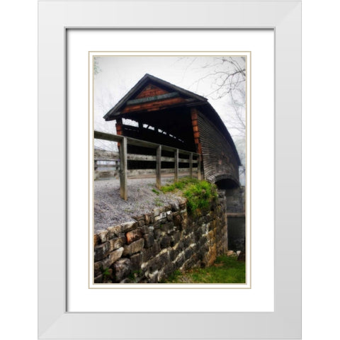 Humpback Bridge III White Modern Wood Framed Art Print with Double Matting by Hausenflock, Alan