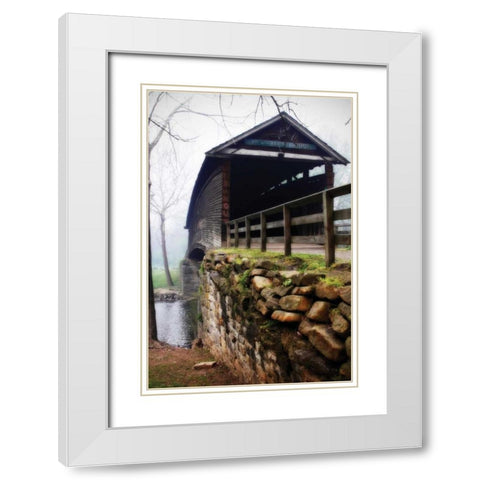 Humpback Bridge IV White Modern Wood Framed Art Print with Double Matting by Hausenflock, Alan