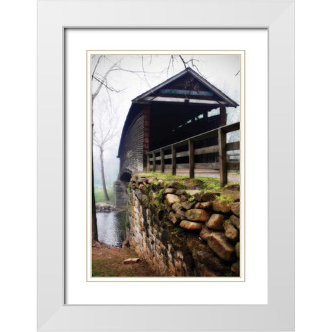 Humpback Bridge IV White Modern Wood Framed Art Print with Double Matting by Hausenflock, Alan