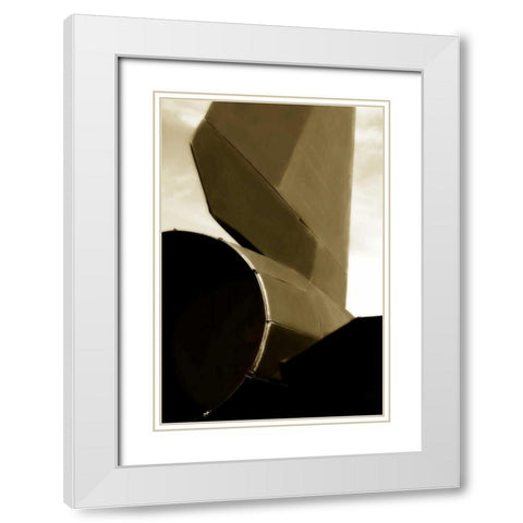 Blackbird I White Modern Wood Framed Art Print with Double Matting by Hausenflock, Alan