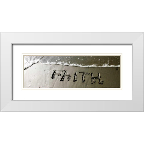 Faith White Modern Wood Framed Art Print with Double Matting by Hausenflock, Alan