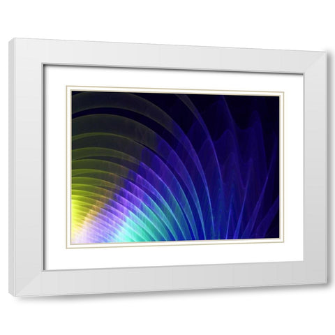 Arches of Color I White Modern Wood Framed Art Print with Double Matting by Hausenflock, Alan
