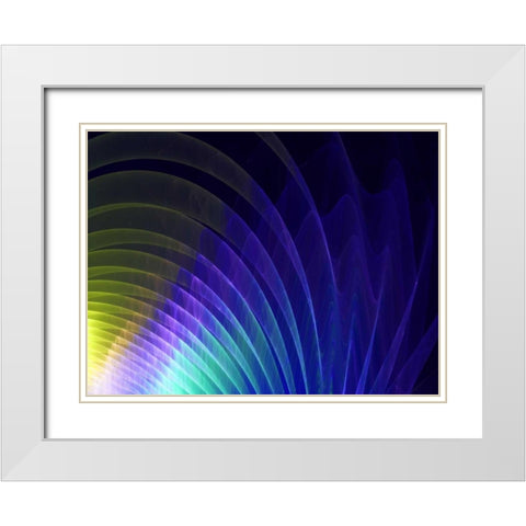 Arches of Color I White Modern Wood Framed Art Print with Double Matting by Hausenflock, Alan