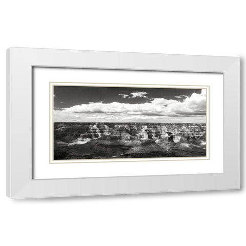 The Canyon Wall II White Modern Wood Framed Art Print with Double Matting by Hausenflock, Alan