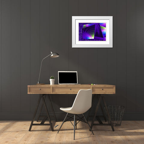 Colorful Planes II White Modern Wood Framed Art Print with Double Matting by Hausenflock, Alan
