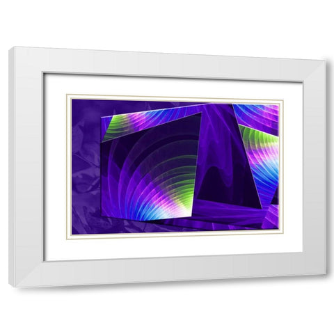 Colorful Planes II White Modern Wood Framed Art Print with Double Matting by Hausenflock, Alan